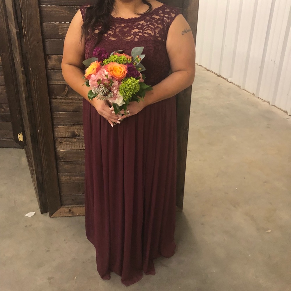 Wine colored Formal dress